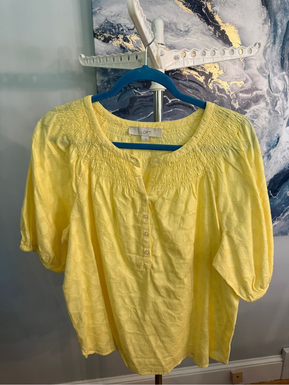 LOFT Lemon Yellow Blouse